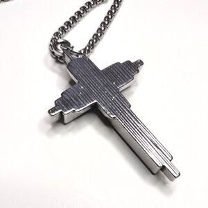 Cross Necklace Modern Layered Unique Crucifix Jesus Bible Christmas Gift NEW!
